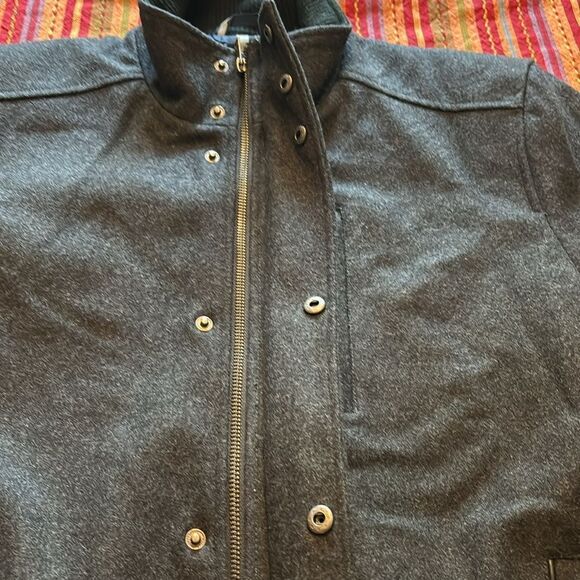 Cole Haan Stand Collar Wool Jacket Medium - Picture 5 of 8